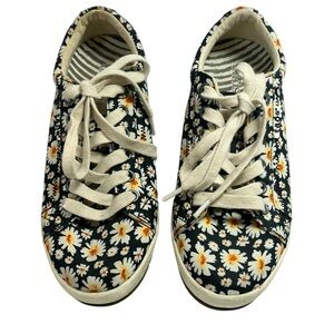 Taos Women's Daisy Print Canvas Sneakers Lace Up Casual Spring Shoes US Size 6